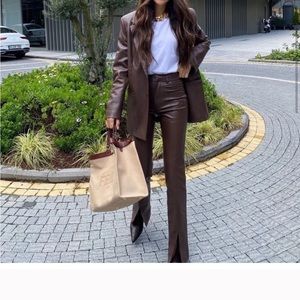 Zara leather pants